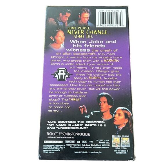 Animorphs VHS Tape The Invasion Begins Part 1998 Vintage 90s 3 Episodes - Picture 2 of 10